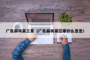 广东麻将赢三家（广东麻将赢三家什么意思）